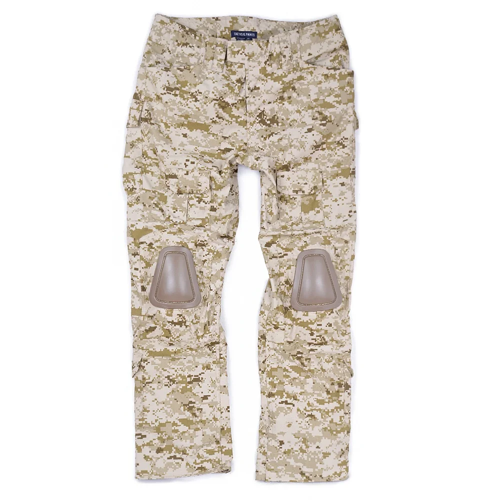 CQC Tactical Airsoft Military Army Combat BDU Uniform Shirt & Pants Set Gen2 Camouflage Outdoor Paintball Hunting Digi-Desert | Спорт и