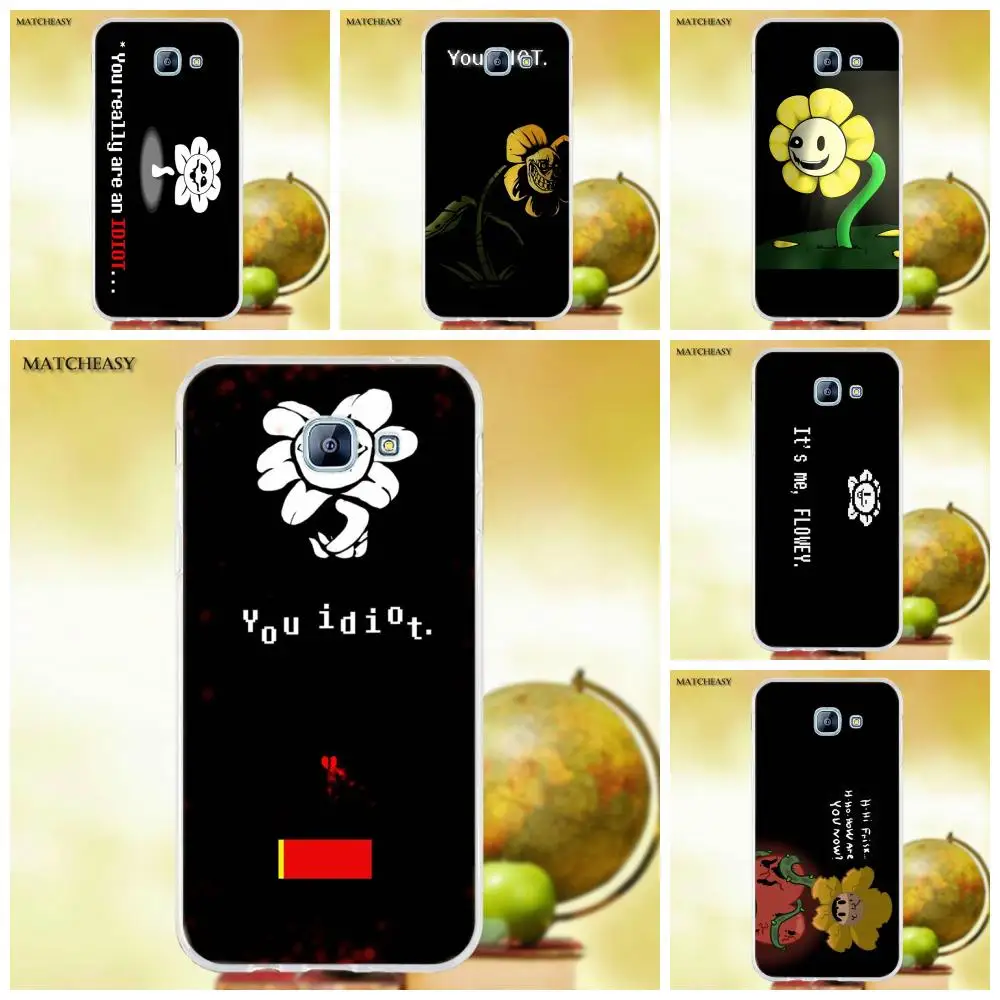 Oedmeb Мягкий ТПУ защитный чехол Flowey Undertale для Samsung Galaxy A3 A5 A7 J1 J2 J3 J5 J7 2015 2016