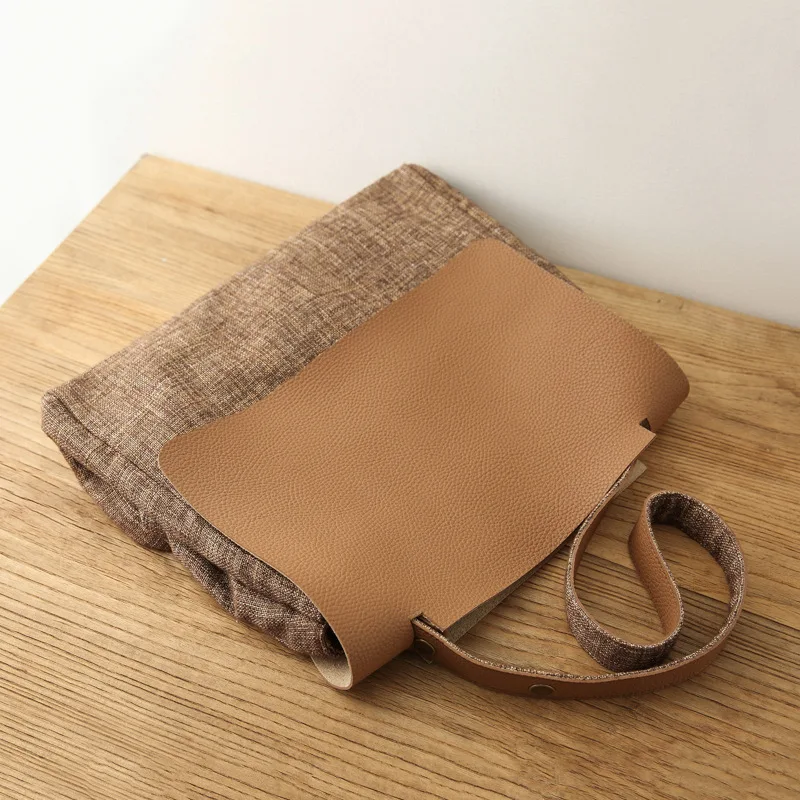 Оригинальная Женская сумочка AETOO Холщовый саквояж на плечо Женский