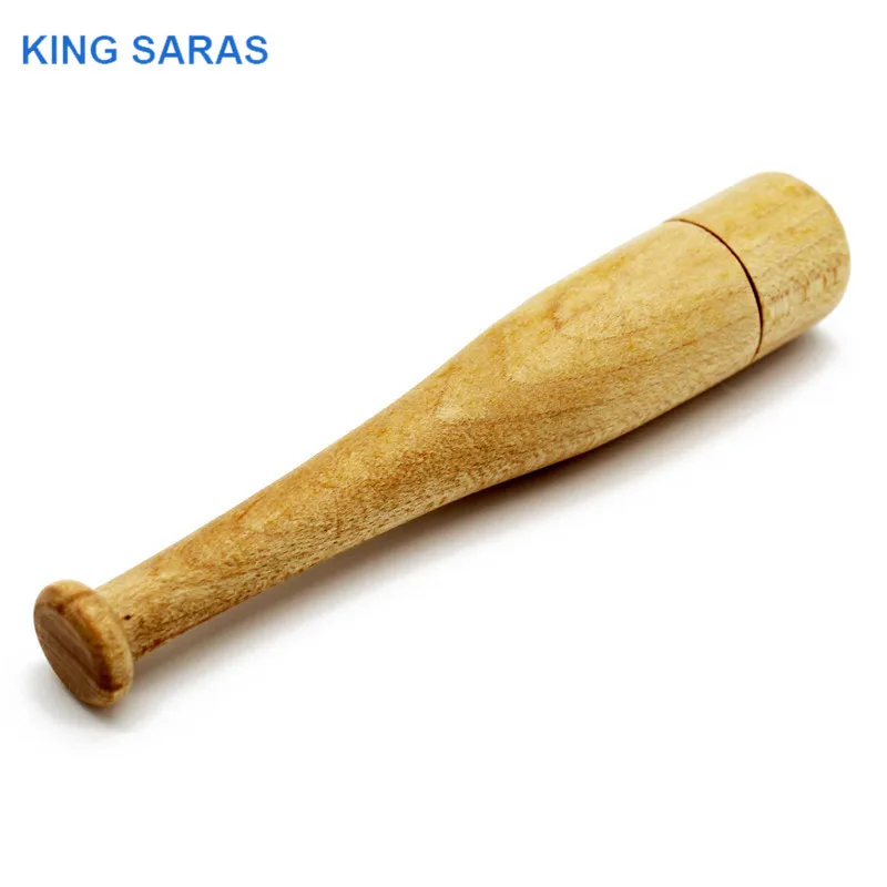 KING SARAS деревянный 64 Гб usb флеш-накопитель ручка привода 4 ГБ 8 ГБ 16 ГБ 32 ГБ Клен бейсбольная бита usb2.0