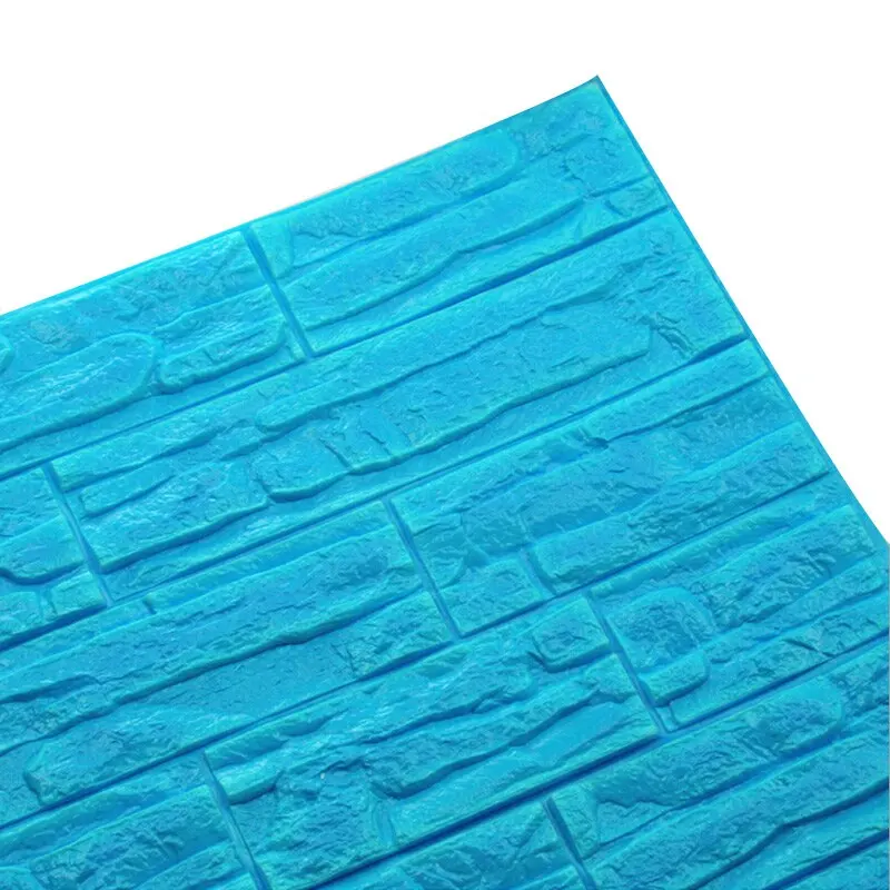 blue 60x30cm 1 шт водостойкие настенные наклейки 3D для детской комнаты домашний Декор Гостиная для ТВ фоновое покрытие стен DIY самоклеющиеся - Цвет: blue 60x30cm