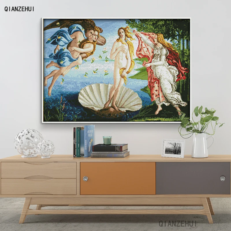 Набор для вышивки QIANZEHUI набор рукоделия персонаж вышивка крестом|cross stitch|set for