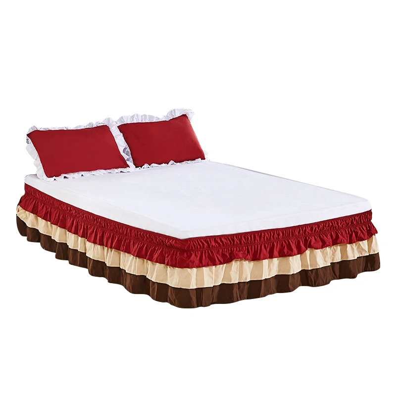 Трехслойная многослойная юбка принцессы без поверхности кровати облегающий