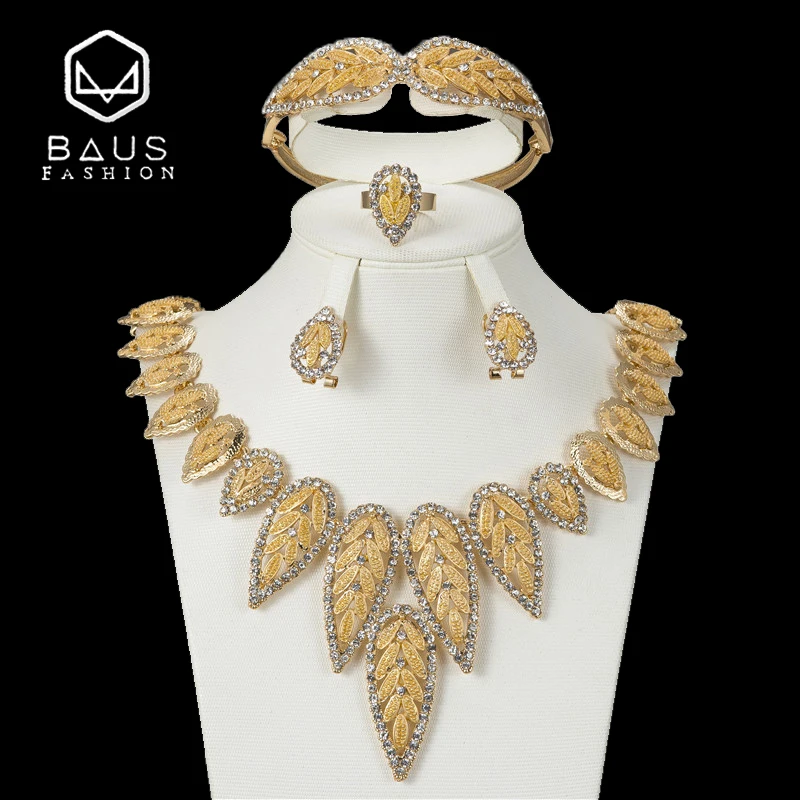 BAUS 2018 Нигерия Дубай parure bijoux femme Arabia Свадебные Женские Ювелирные наборы модные