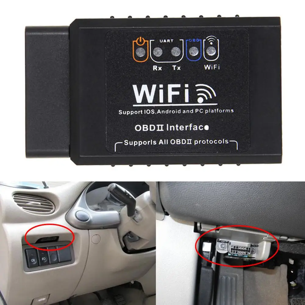 Wi Fi OBDII считыватель кодов для Android/IOS ELM 327 V1.5 OBD2 сканер Automaiz EasyDiag OBD автоматический