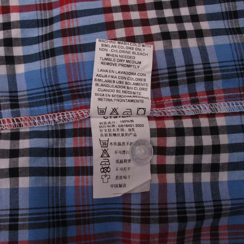 Мужская рубашка с коротким рукавом, клетчатая, хлопок, винтажная, моющаяся, мягкая, европейский размер, артикул 2012 s/2013 s