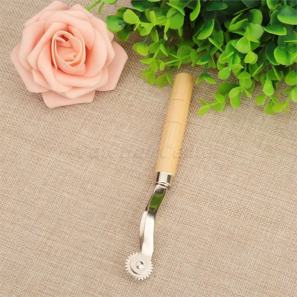 Hicello 1 шт. нержавеющая сталь рулетка распорка оверстежка кожа бумажное колесо