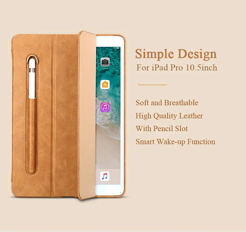 Jisoncase кожаный чехол для iPad Pro 10,5 дюймов с подставкой слот для карандаша роскошный противоударный чехол для планшета для iPad Pro 10,5"