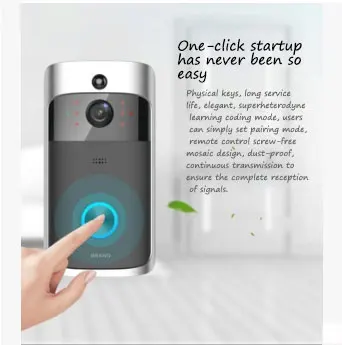 HD 720P Wi Fi визуальный дверные звонки беспроводной звонок с телефонной связью