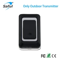 saful waterproof doorbell blackwhite touchbutton transmitter euus plug 28 rings indoor receiver wireless doorbell accessory