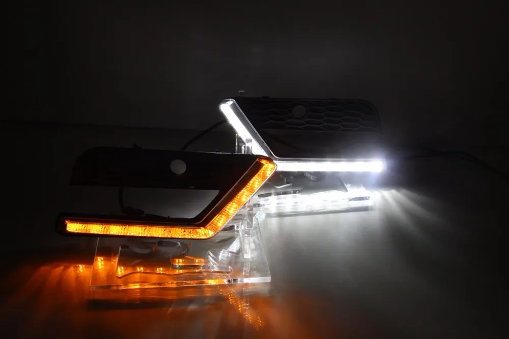 

eOsuns led drl daytime running light for haval H6 coupe 2015-2016 with yellow turn signal and wireless control
