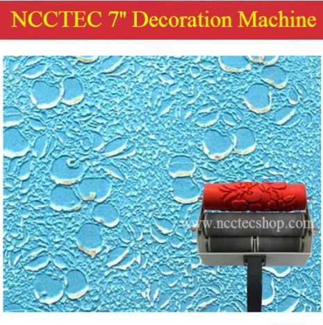 [water bubbles design] a package of 7'' 180mm NCCTEC wall decoration machine with 1 pcs of paint rubber roller | FREE shipping