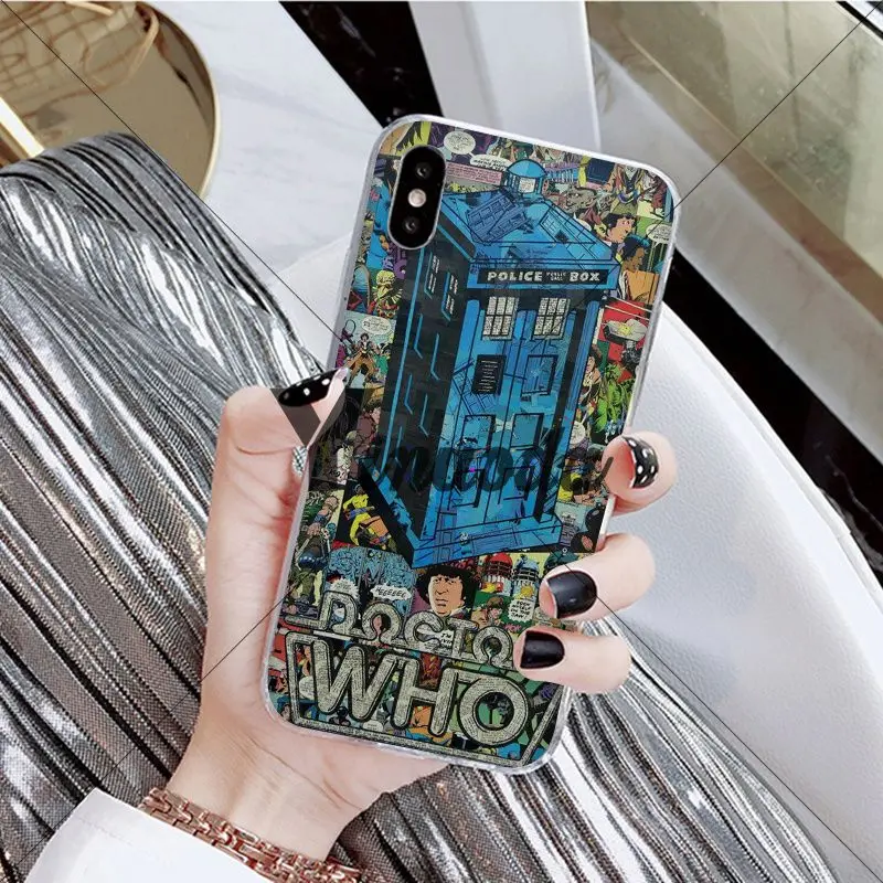 Yinuoda Tardis Box Doctor Who Customer High Quality Phone Case for Apple iPhone 8 7 6 6S Plus X XS MAX 5 5S SE XR Cellphones | Мобильные