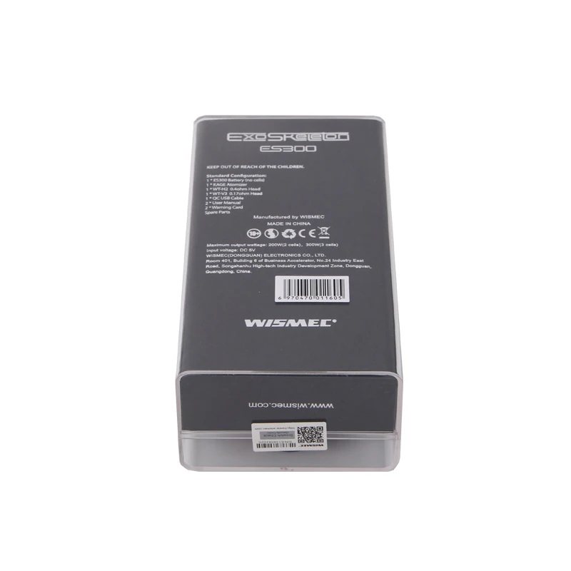 Оригинальный Wismec EXO Skeleton ES300 с распылитель Kage Комплект 200 W или 300 Box MOD и 2 8 мл танк