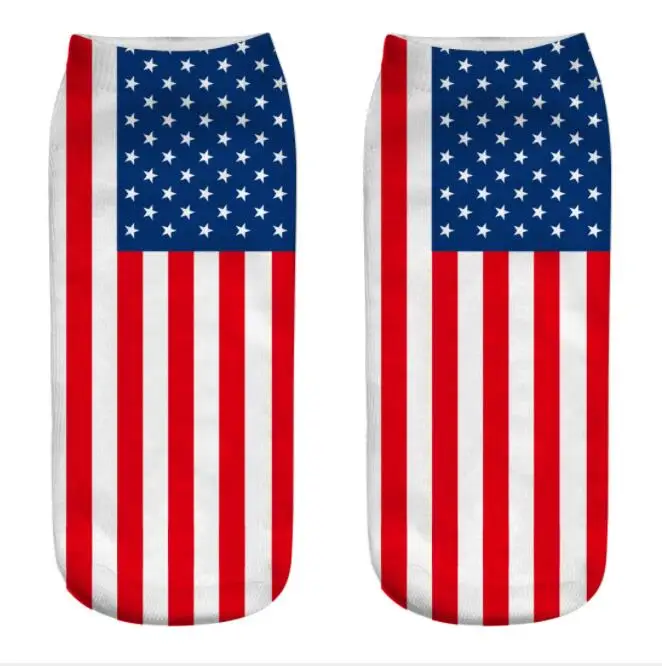 wholesale-free shipping New 3d flag printed socks | Женская одежда