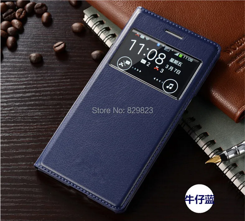 Для samsung Galaxy Grand 2 Duos G7102 G7106 G7108 Функция Smart View Sleep откидная кожаная задняя крышка