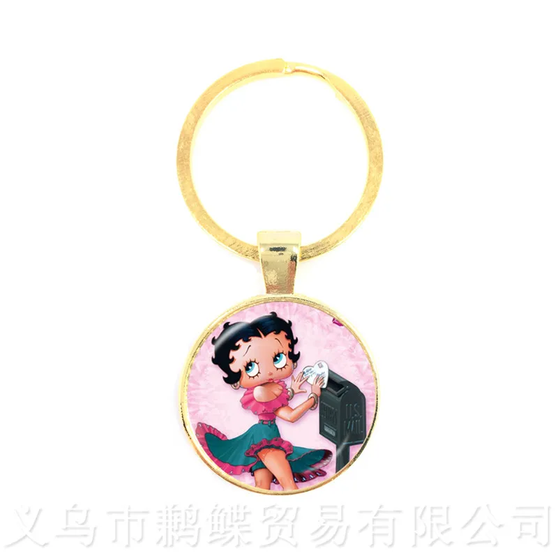 Новинка 2018 милые сексуальные и очаровательные брелоки Бетти бооп с мультяшным