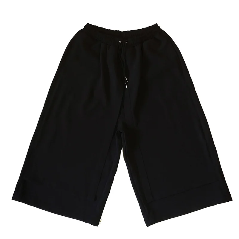 Men Pants Cotton Original Four Seasons Tide To Take A New Skirt Personality Catwalk Fake Two Nine Points Man Loose | Мужская одежда