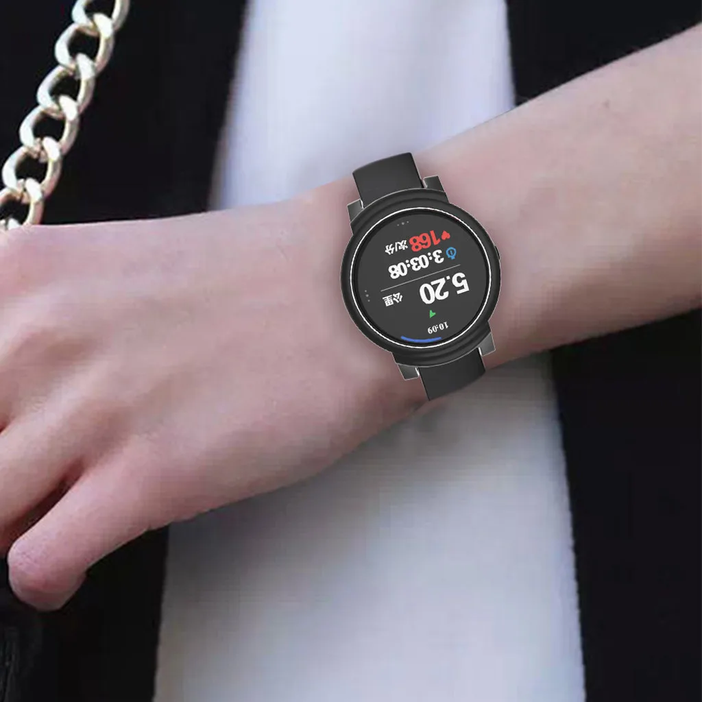 Ультра-тонкий мягкий ТПУ защитный силиконовый чехол для Ticwatch E смарт-часы носимые против царапин Аксессуары#605