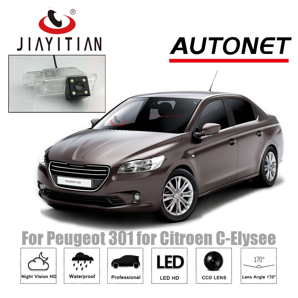 JiaYiTian камера заднего вида для peugeot 301 2012~ для Citroen C-Elysee CCD/ночное видение камера заднего вида камера номерного знака