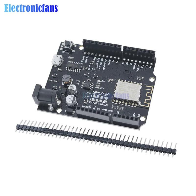 Макетная плата ESP8266 для WeMos D1 R2 на основе Wi-Fi Arduino Nodemcu совместимая с Micro USB |