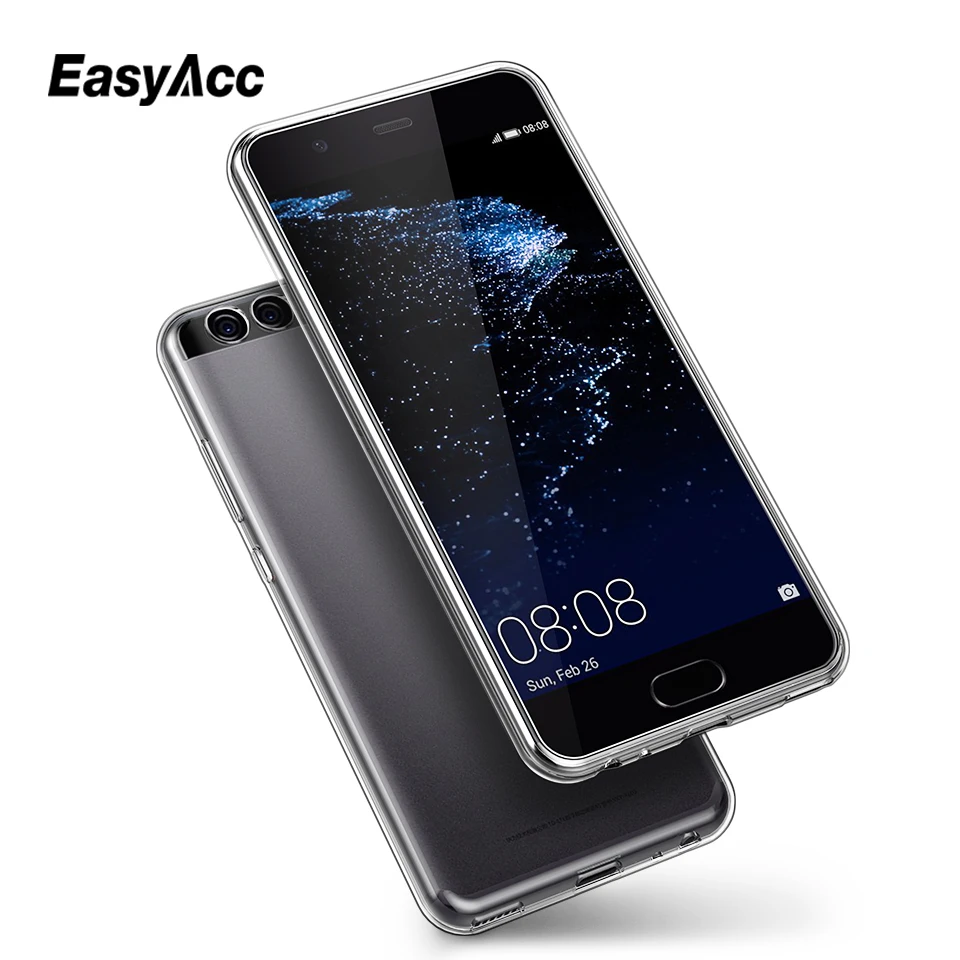 Easyacc для Huawei P10 lite чехол природа ультра тонкий прозрачный ТПУ Прозрачный мягкий 5
