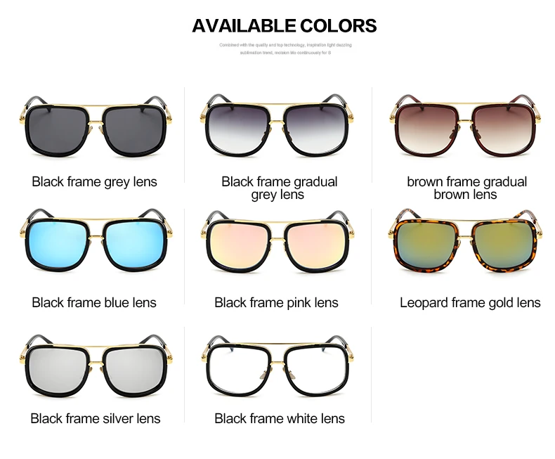 

Hot Fashion Men's Mirror Sunglasses with Case Box Women Square Driving Sun Glasses UV400 Travel Goggles Gafas De Sol