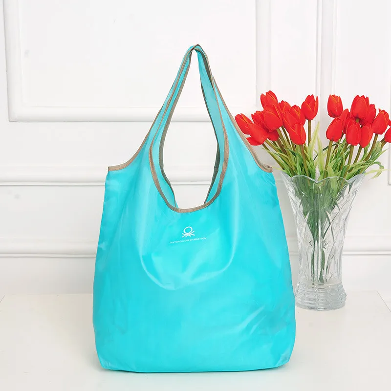 Lingt Blue Модная складная сумка для покупок, многоразовые сумки для продуктов, прочная многофункциональная сумка для путешествий, для дома, сумка для хранения, аксессуары - Цвет: Lingt Blue