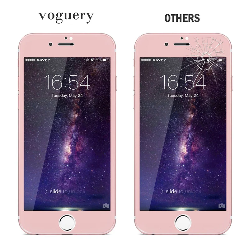 Закаленное стекло для iPhone 6 6s 7 Plus ультратонкая Защитная пленка с полным покрытием