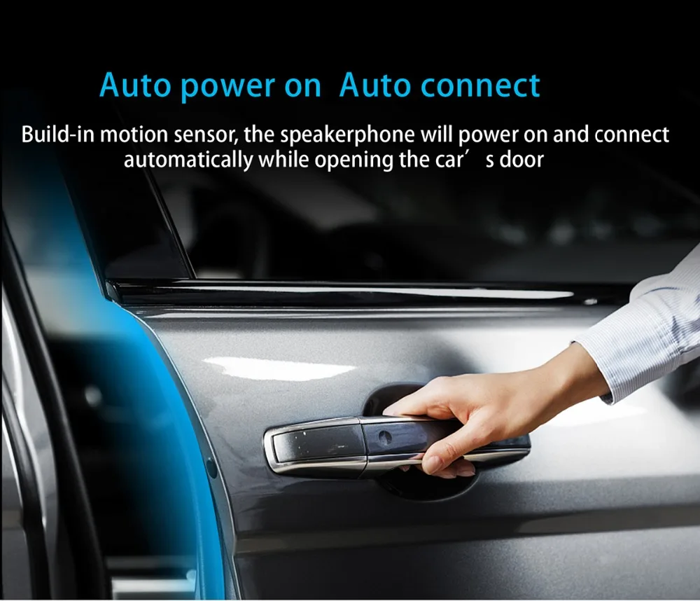 JINSERTA авто питание на Bluetooth Handsfree автомобильный комплект аудио адаптер беспроводной Авто динамик телефон Автомобильный mp3 плеер Солнцезащитный козырек динамик