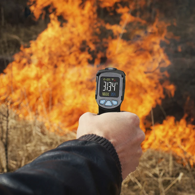 WORKPRO цифровой термометр измеритель влажности инфракрасный гигрометр лазерный