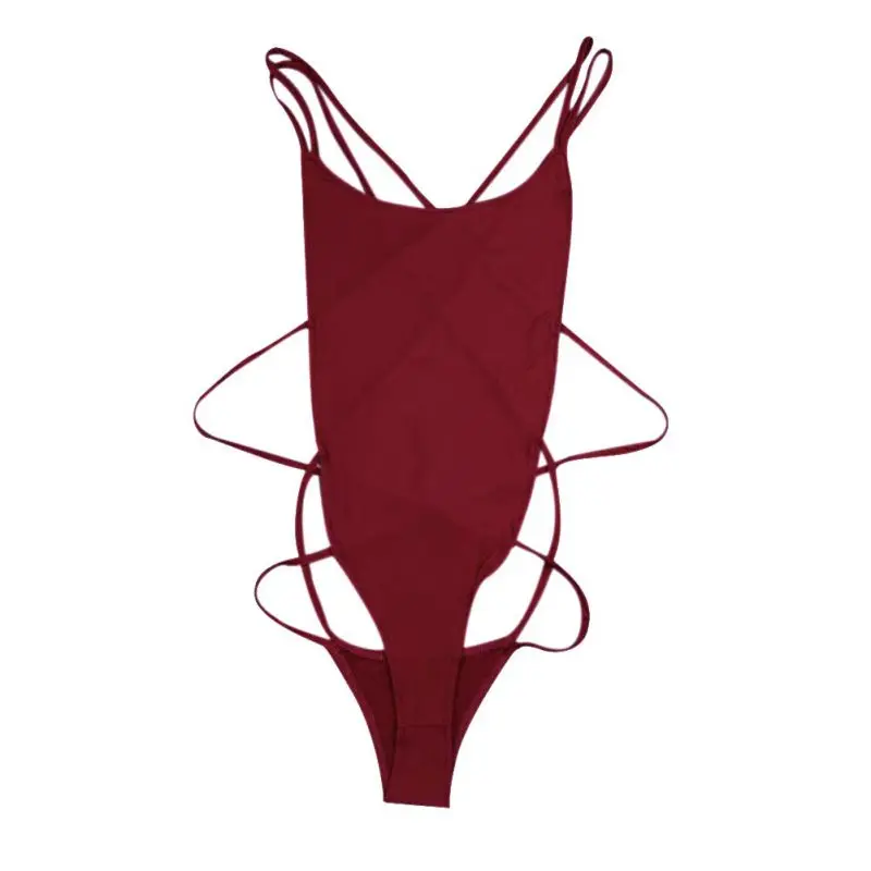 

2020 Summer Women Sexy Off the Shoulder Skinny Jumpsuits Back Strap Automatic Adjustment Bodysuits