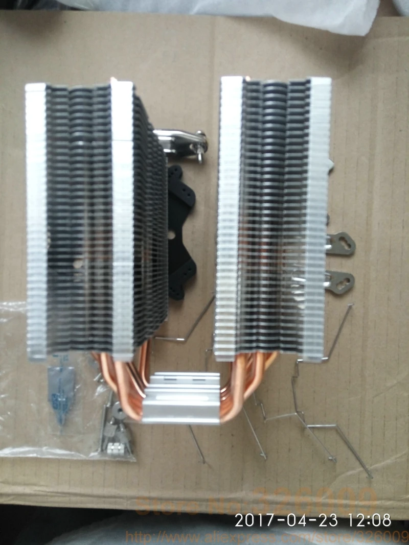 ARSYLID кулер для процессора 6 heatpipe dual-tower AVC 12 см 2 вентилятора 4pin PWM охлаждения для Intel LGA775 115X1366 2011 для AMD AM3+ AM4 FM2