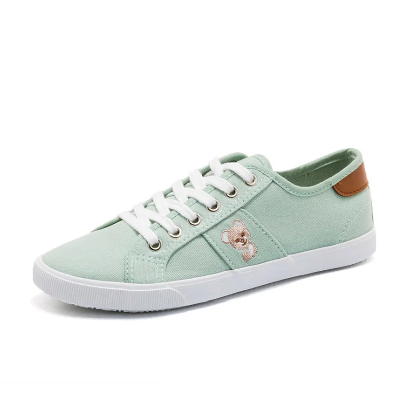 Women Casual Shoes 2018 Spring Summer Canvas Woman Flats Fashion Lace-Up Sweet Breathable Sneakers | Обувь
