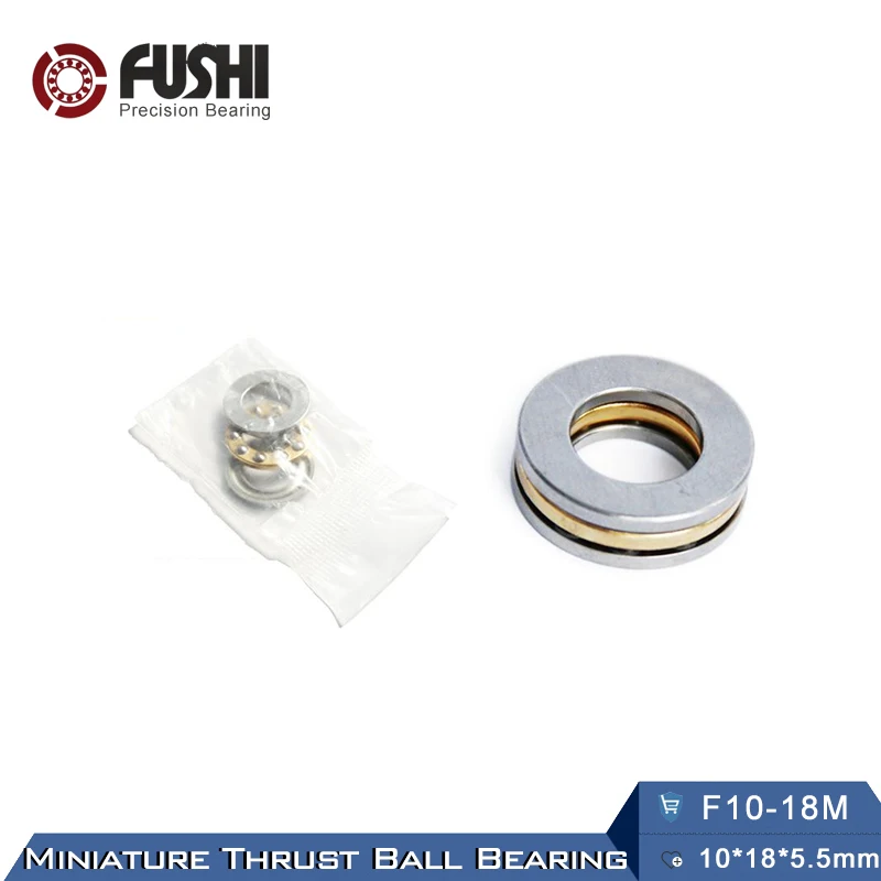 F10-18M подшипник 10*18*5,5 мм(10 шт.) ABEC-1 миниатюрный F10 18 м упорный осевой F10 18 м шарикоподшипники с канавками