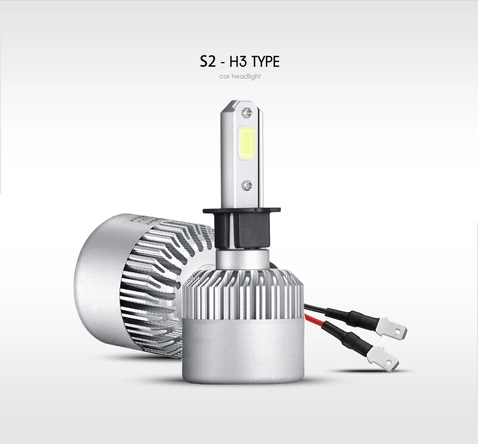 Oslamp H4 H7 H11 H1 H13 H3 9004 9005 9006 9007 9012 удара светодиодные фары автомобиля лампы Hi-Lo луч 72 Вт 8000LM 6500 К авто фары 12 В 24 В