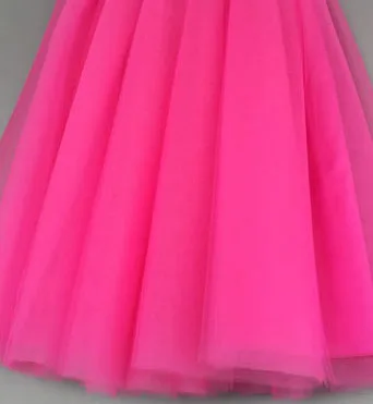 Hot Pink 5 слоев 65 см Тюлевая юбка скрытая молния качество высокая талия юбки женские, макси взрослых пачка плиссированные подружки невесты Faldas Petticoat - Цвет: Hot Pink