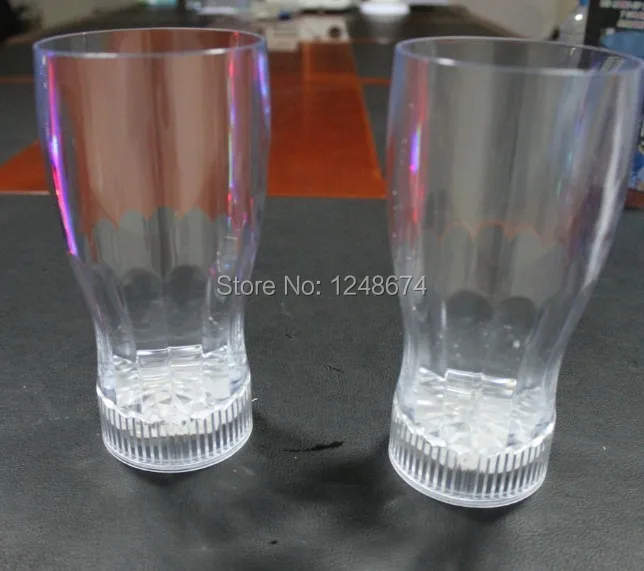 Free Shipping 3PCS Colorful LED Flashing Beer Cup Cola Mug 350ml Drink Nightclub Bar Glass for Bars Party |