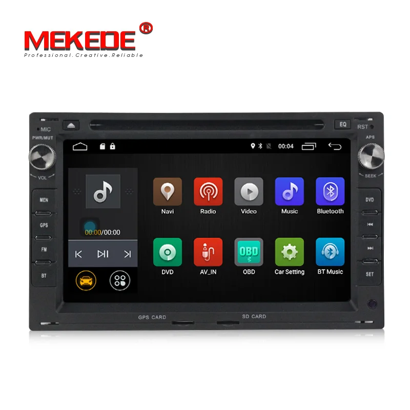 MEKEDE четырехъядерный 2G ram Android 7 1 автомобильный DVD gps Радио стерео для Glof Bora Passat Mk5 Golf