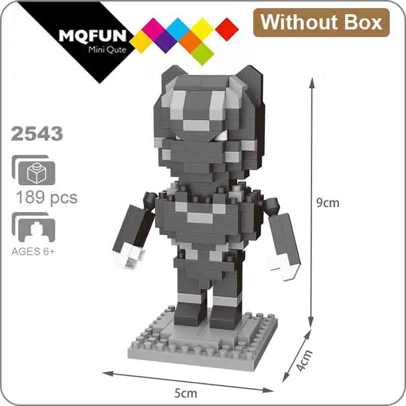 2543 Without Box Wisehawk мини-блок супер герой Экшн фигурки Marvel Мститель Человек-паук Черная пантера Веном мини Строительный Блок игрушка для детей - Цвет: 2543 Without Box