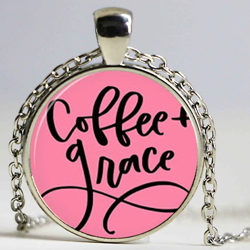 Карманное ожерелье Medium Coffee And Grace украшение в христианском стиле вдохновляющий