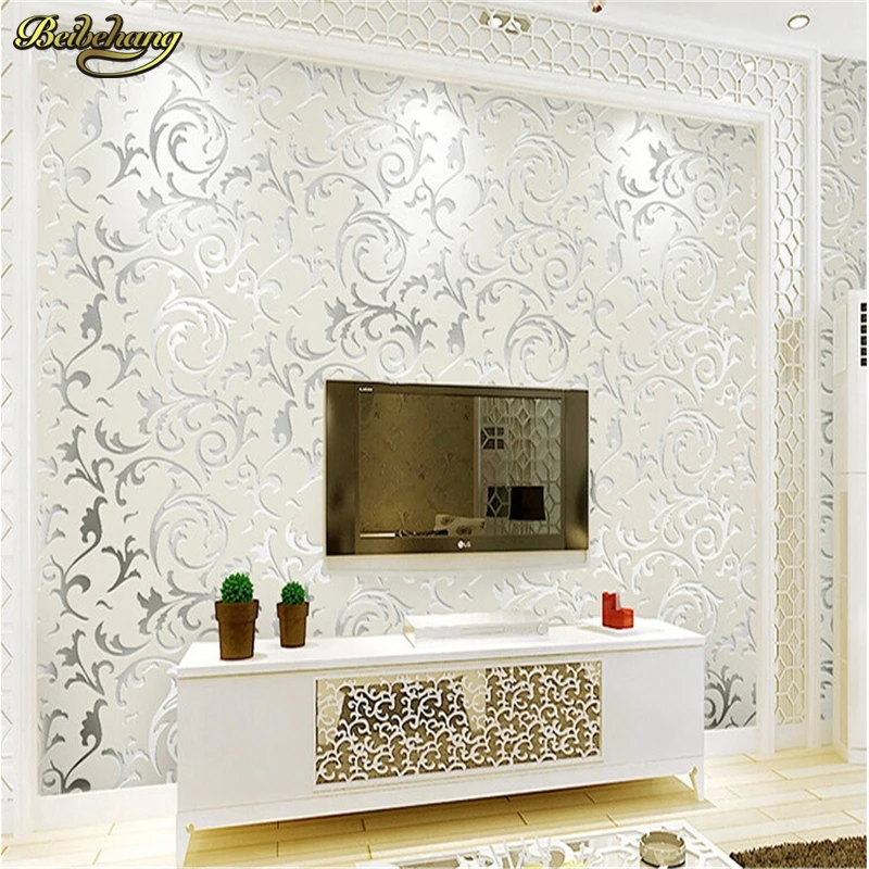 Обои для спальни обои рабочего стола рулоны белые фиолетовые высокое качество 3D