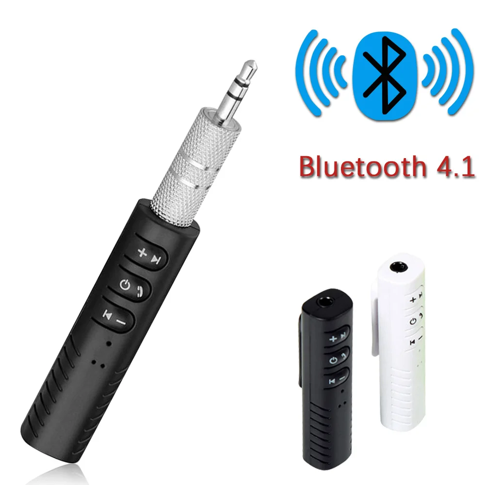 Bluetooth автомобильный комплект Mini 3 5 мм Jack Hands Free музыкальный аудио приемник адаптер