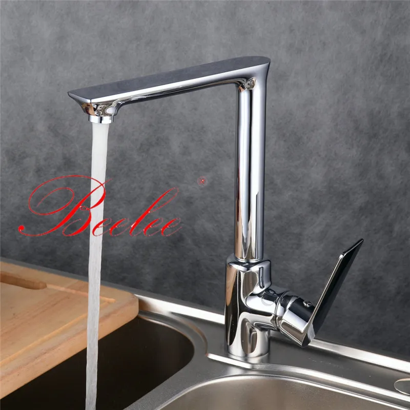 Beelee кухонный кран Французский Стиль хромированный полезный на бортике смеситель