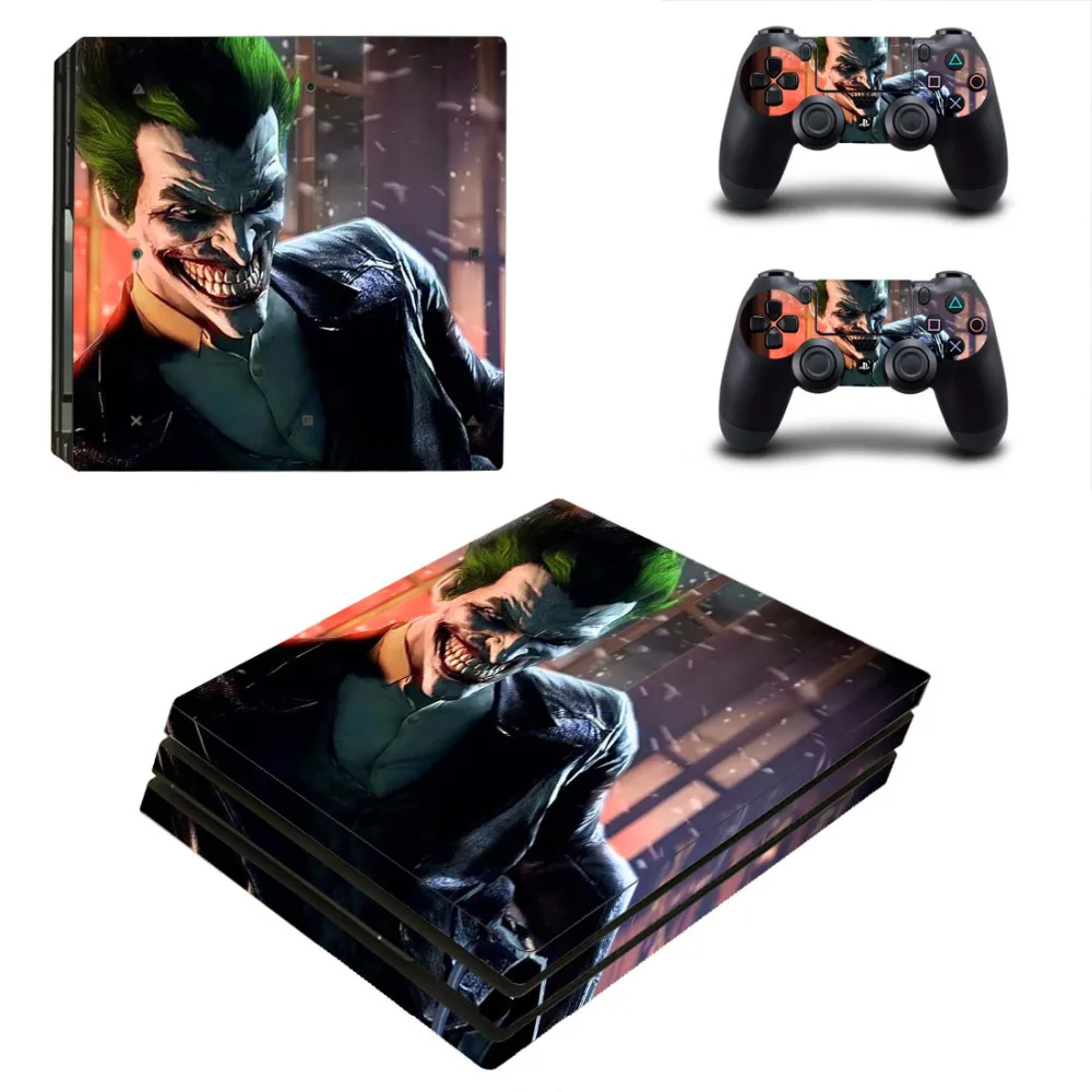 DC Бэтмен и Джокер PS4 Pro наклейка на кожу для консоли playstation 4 и 2 контроллера PS4 Pro наклейка на кожу виниловые аксессуары
