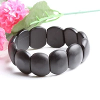 new arrival real black bianshi natural bian stone bracelet for menwomen black jade bracelet or bianshi bracelet is high quality