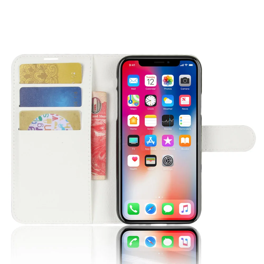 OUZIFISH Роскошный чехол кошелек с откидной крышкой для iPhone 6 6S Plus 7 5 5S SE XS MAX кожаный