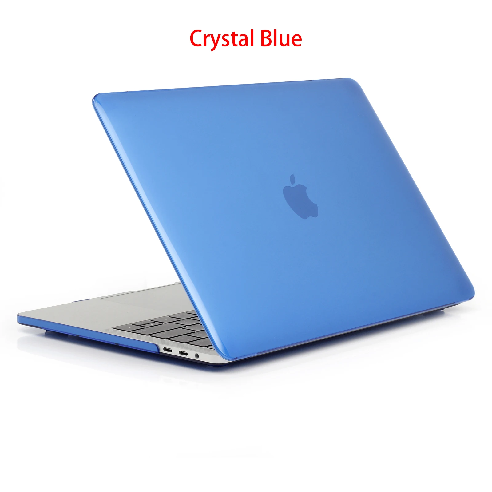 Crystal Dark Blue Прозрачный/матовый чехол для ноутбука MacBook Air Pro retina 11 12 13,3 15, чехол Pro 13 15,4 дюймов с сенсорной панелью A2159 A1707 A1708 - Цвет: Crystal Dark Blue