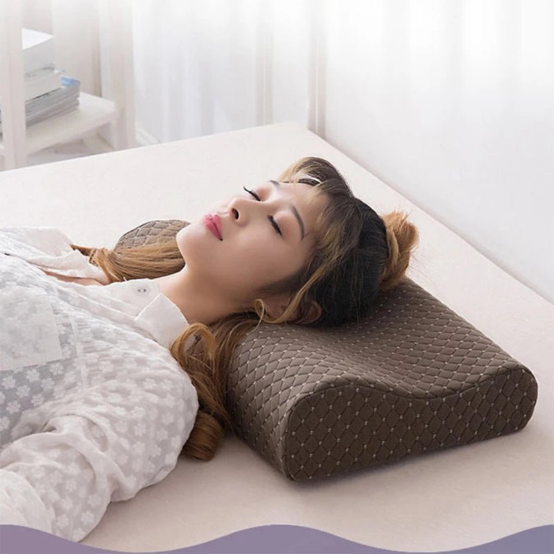 Sofa Memory Foam Pillow for Good Sleep Helps Healthy Waves Super Soft Orthopedic Neck Pillow Bedding Sex Furniture for Couples