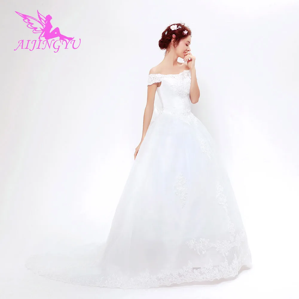 

AIJINGYU 2021 Новые Индивидуальные китайские свадебные платья дешевые простые свадебные платья пикантные женские свадебные платья свадебное пл...